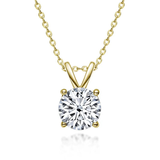 1 2 3 5 Carat Moissanite Necklace