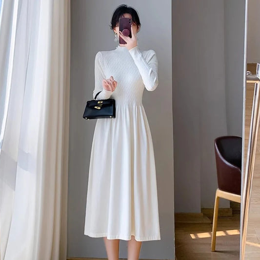 Elegant Knitted Sweater Dresses