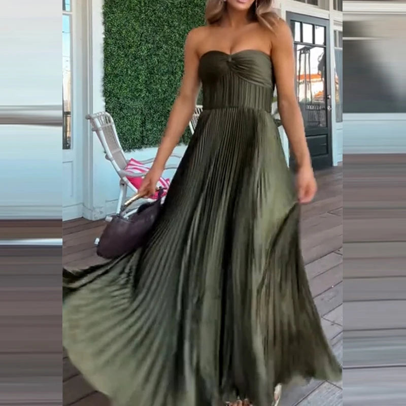 High Waist Swing Dress