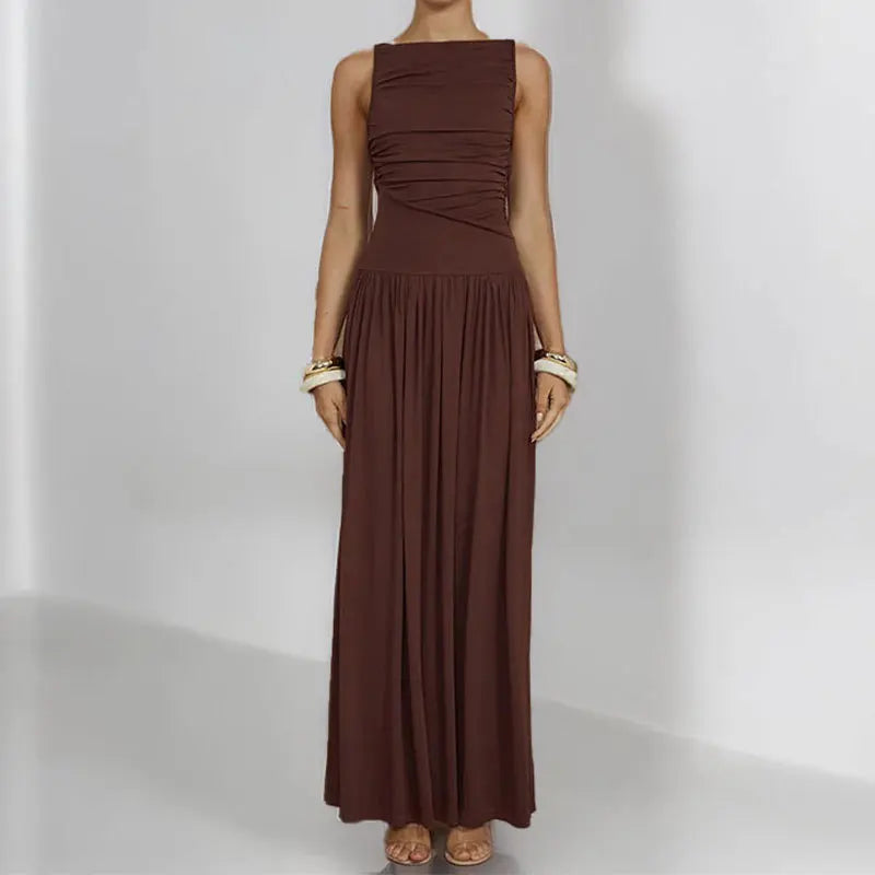 Elegant Sleeveless Maxi Dress