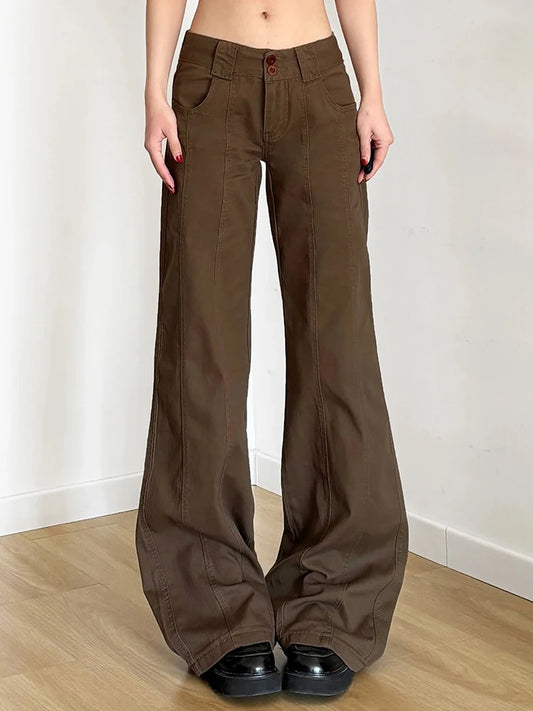 Brown Wide Jeans