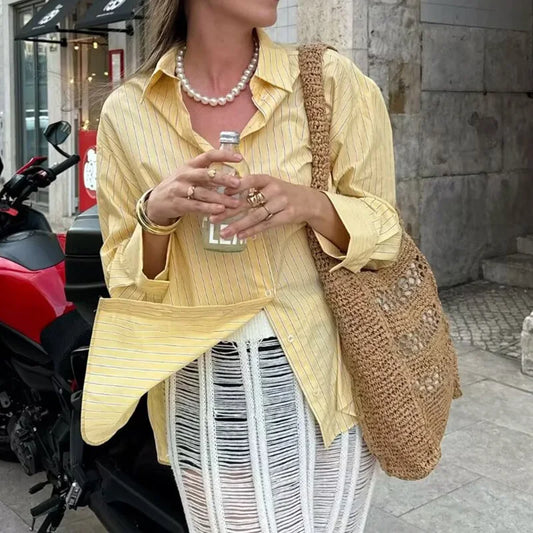 Casual Button Blouse