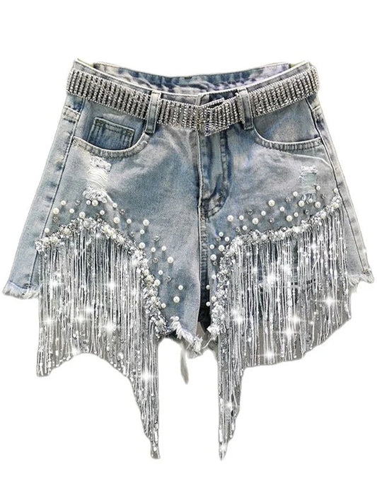 Tassel Beading Shorts