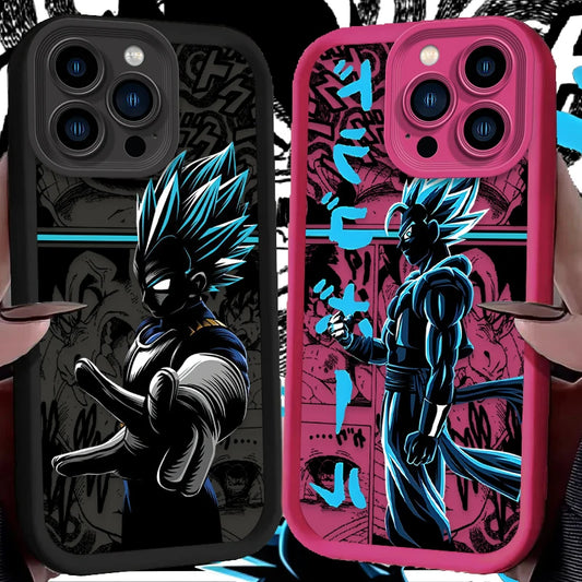 Cool Man Anime DBZ Phone Case for iPhone 12 13 14 15 Pro Max 2020 Shockproof Soft Matte Silicone Cover