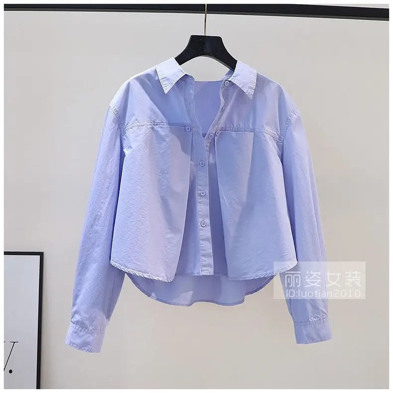 Pleated Cotton Shirt