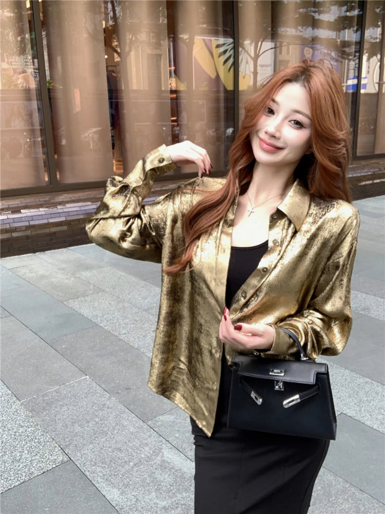 Golden Luxury Blouse