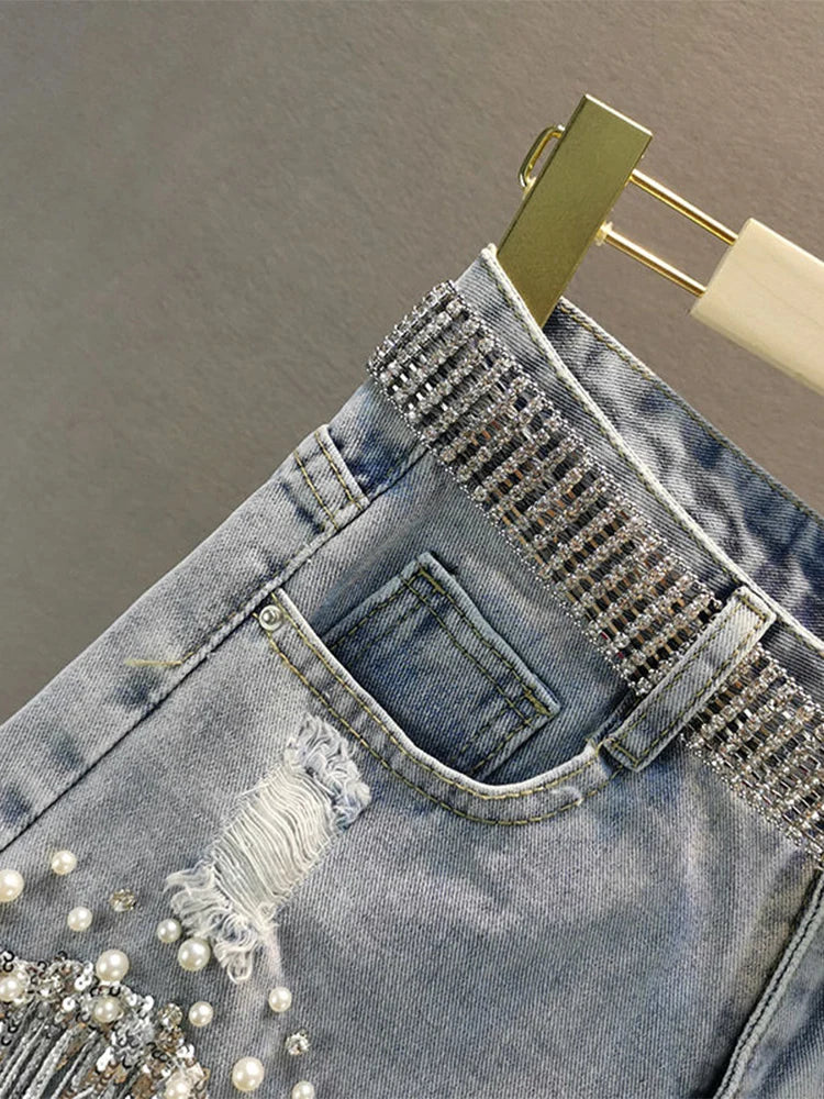 Tassel Beading Shorts