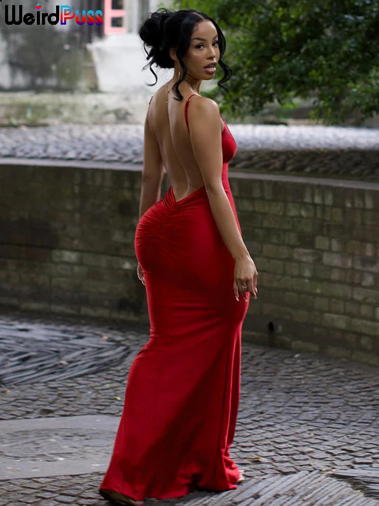 V-Neck Mermaid Dress