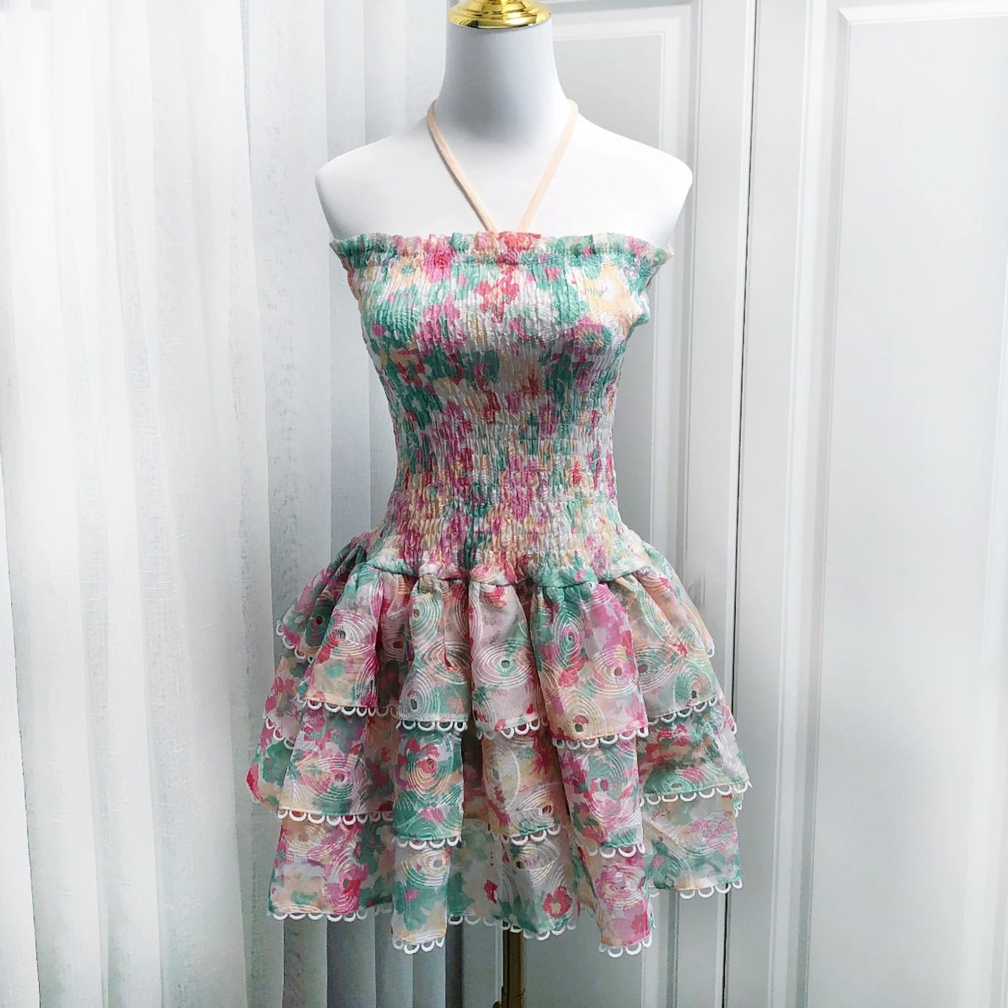 Embroidery Floral Dress