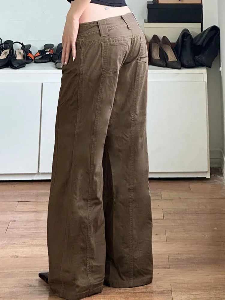Brown Wide Jeans