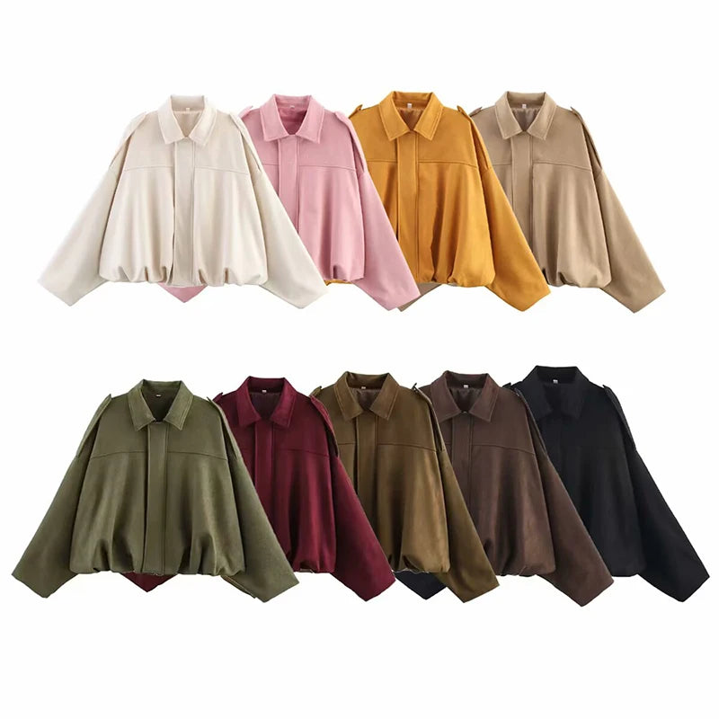 Turn-down Collar Jacket