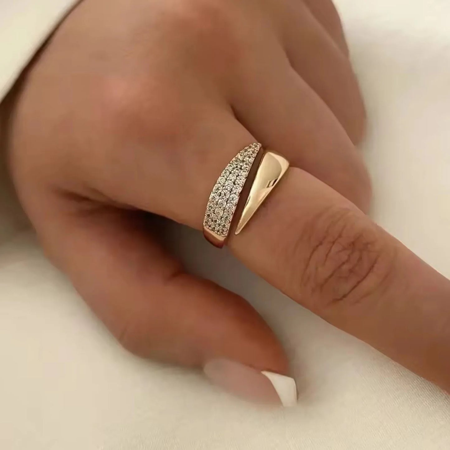 18 K Gold Plated Sun Ring
