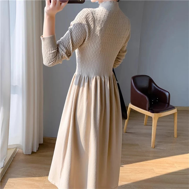 Elegant Knitted Sweater Dresses