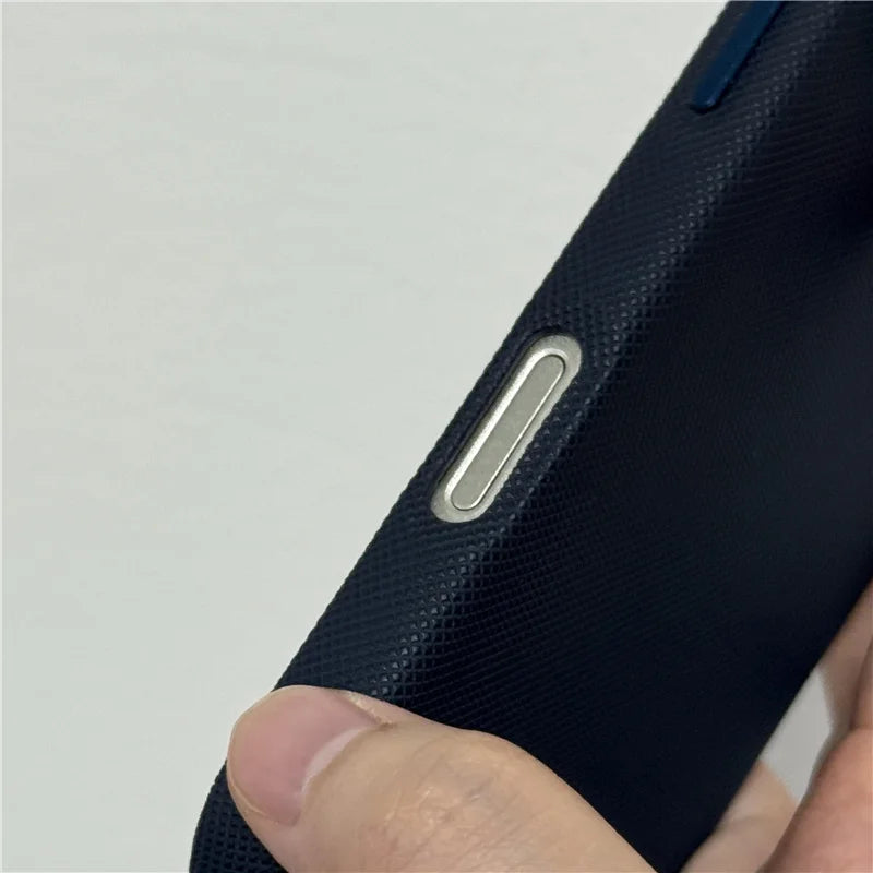 Luxury Tech Woven PU Leather Magsafe Case for iPhone 17Pro 16 15Pro 17Pro Max Solid Color Wireless Charging Protective Cover