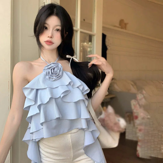 Flowers Sleeveless Top