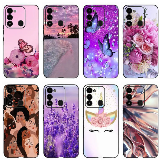 For Tecno Spark 8 Case Soft Silicone Back Case for Tecno Spark 8C Spark8 KG6 Fundas Case Phone Cover Spark 8T Coque