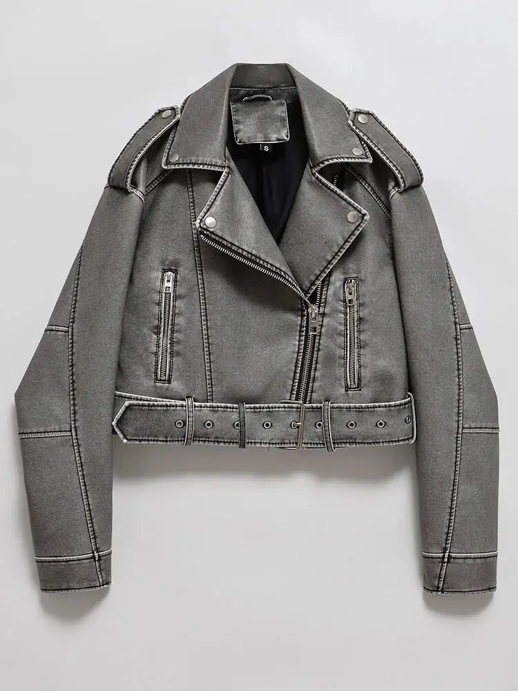 Oversized Leather Jacket