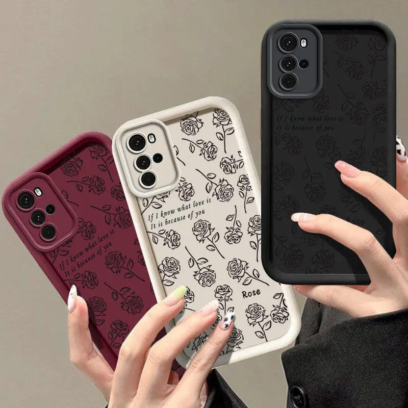 G22 Simple Rose Sky Eye Ladder Phone Case For Motorola Moto G22 Cover