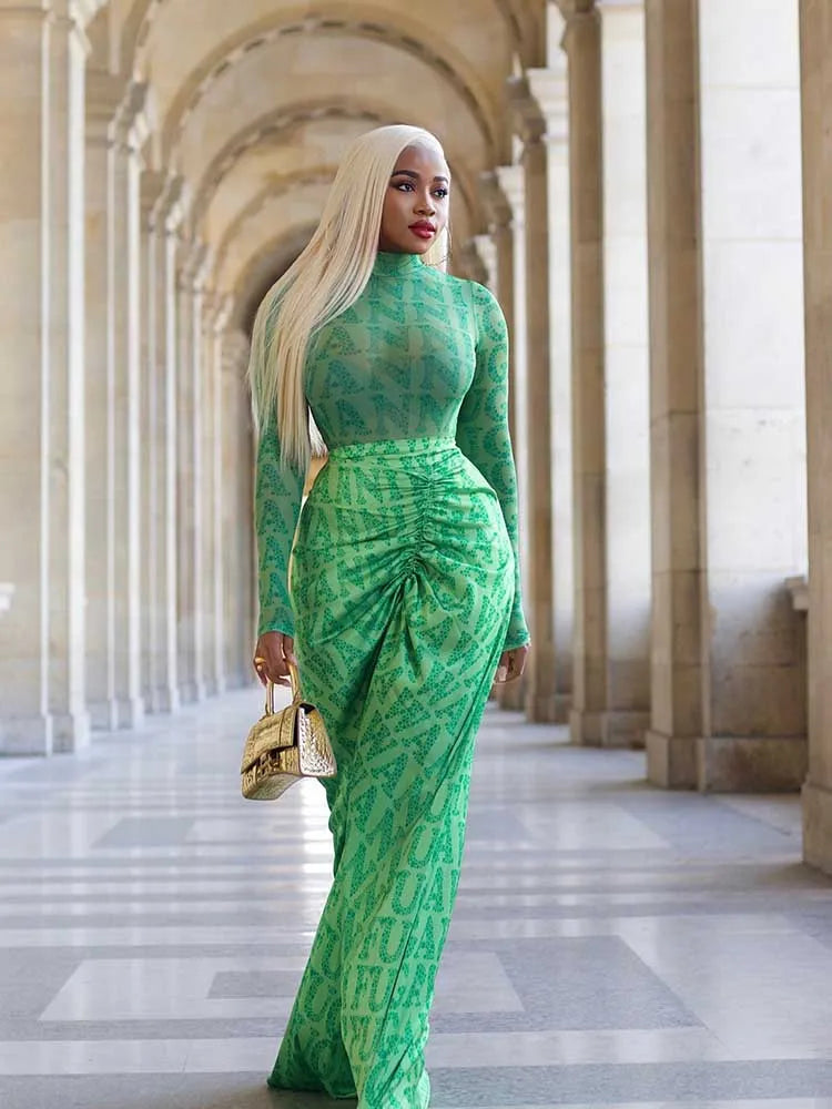High Waist Dress