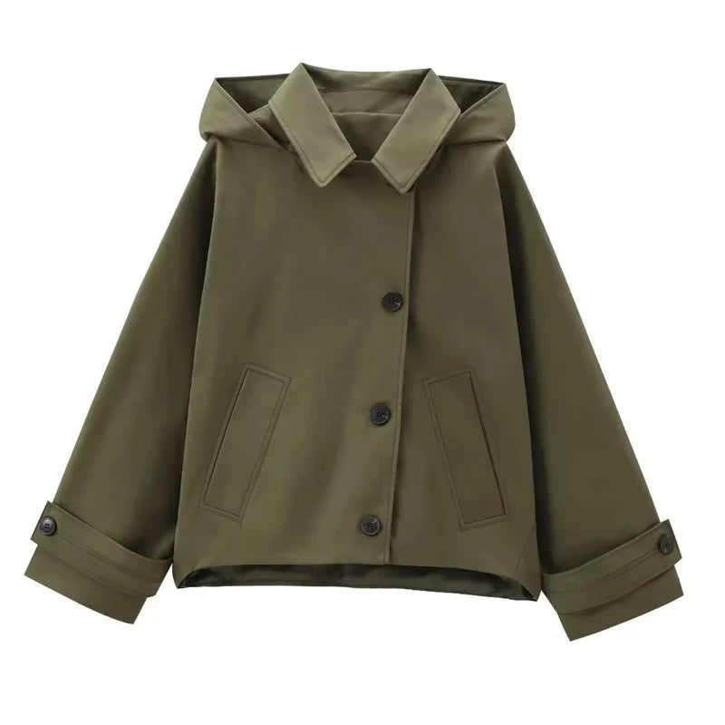 Cropped Trench Coat