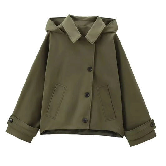 Cropped Trench Coat