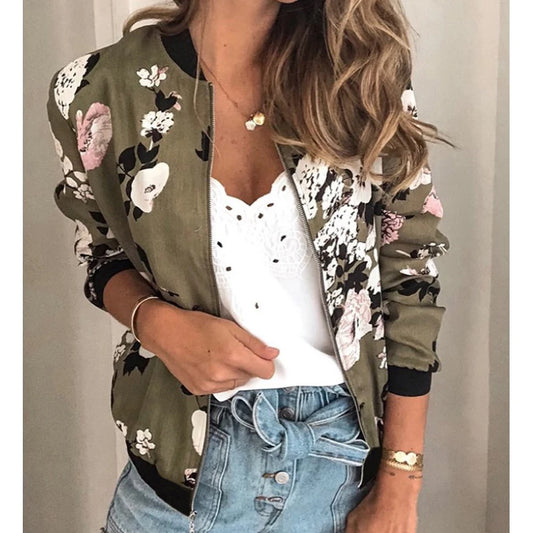 Floral Bomber Jacket