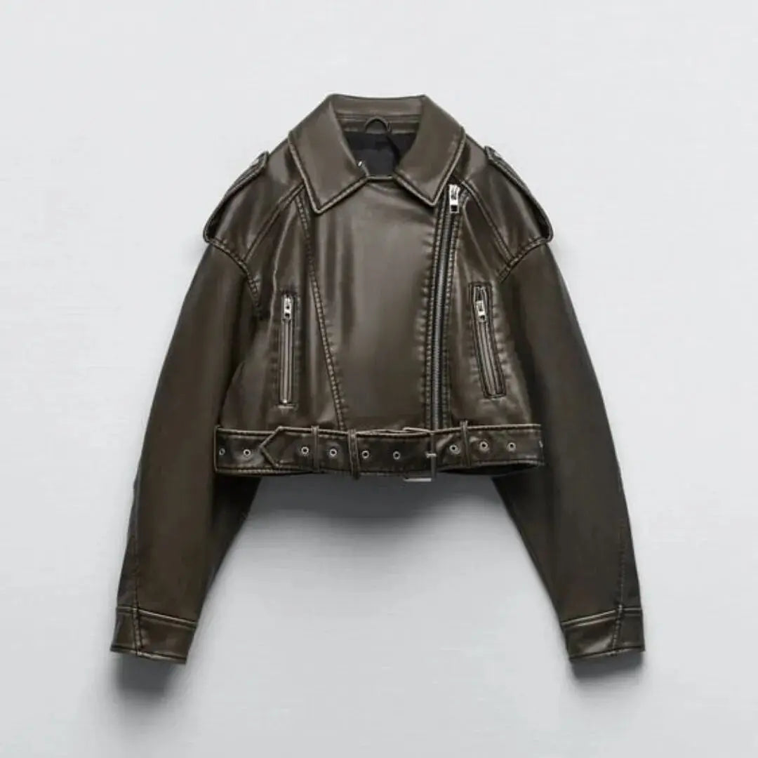 Oversized Leather Jacket