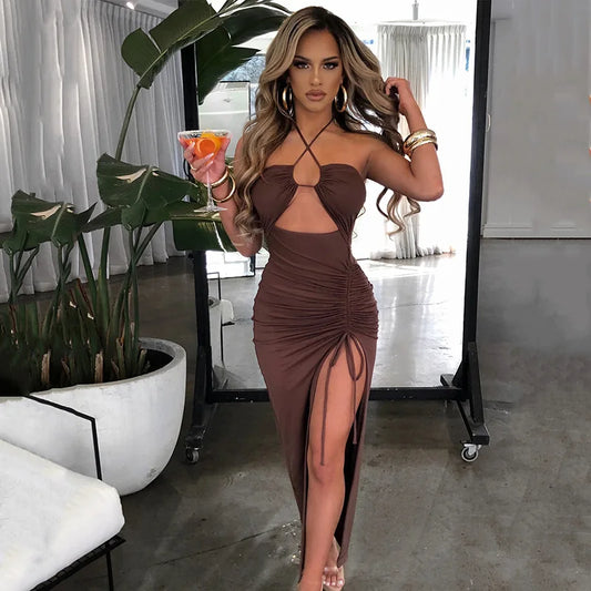 Backless Midi Dress