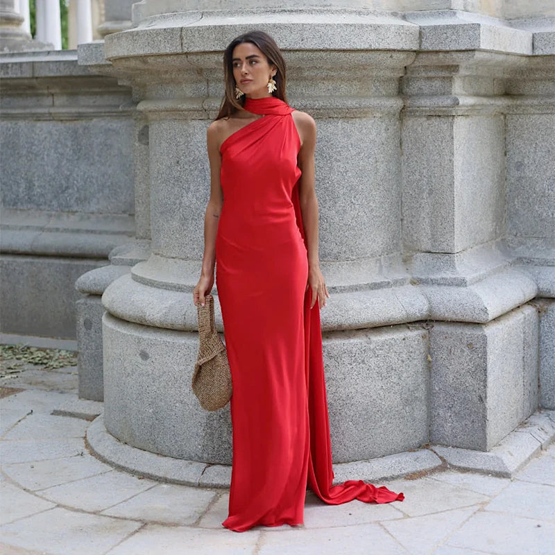Ribbon Halter Dress