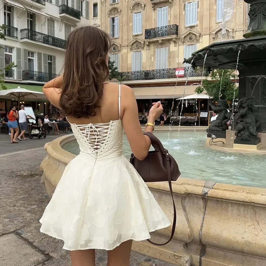 Lace Up Dress