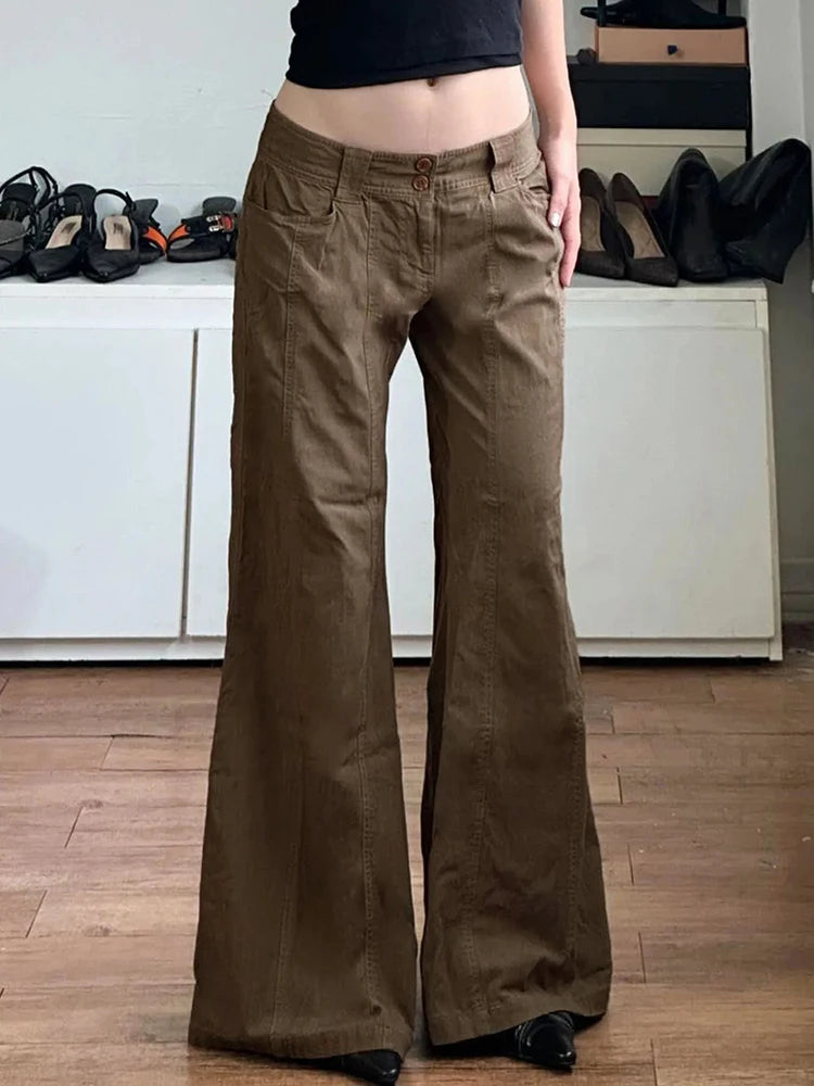 Brown Wide Jeans