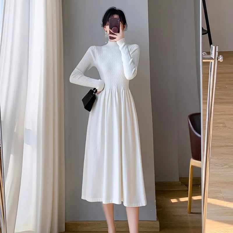 Elegant Knitted Sweater Dresses