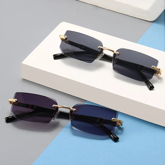 Rimless Sunglasses Men