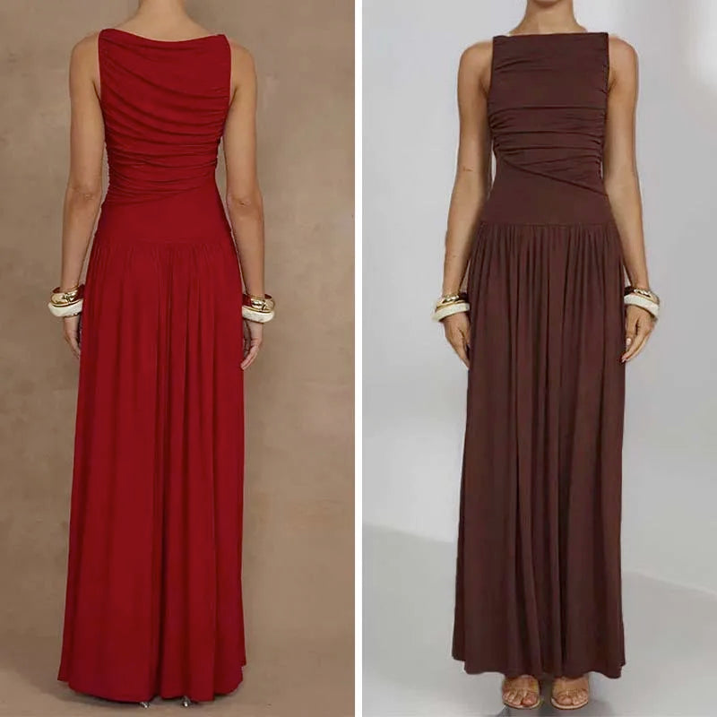 Elegant Sleeveless Maxi Dress