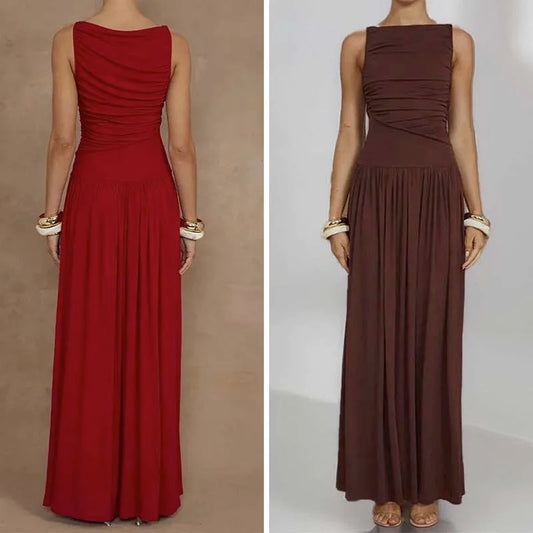 Elegant Sleeveless Maxi Dress