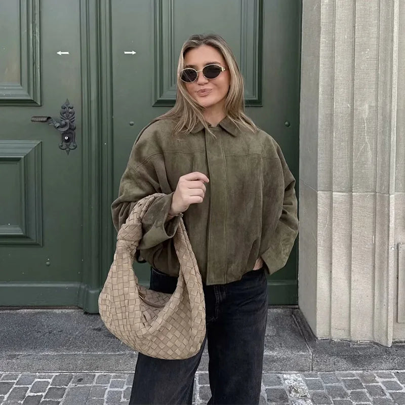 Turn-down Collar Jacket