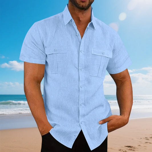 Linen Short-Sleeved Shirt