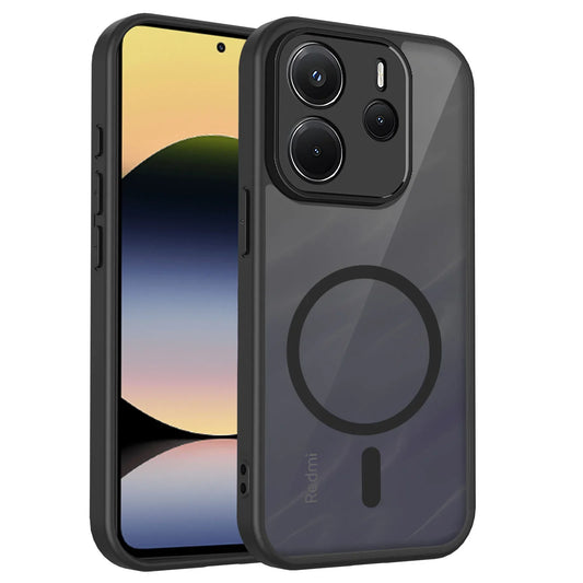 Case for Xiaomi Redmi Note 14 13 4G 5G Matte Transparent Magsafe Magnetic Shockproof Coque for Redmi Note 13 Pro Plus 5G 4G Case