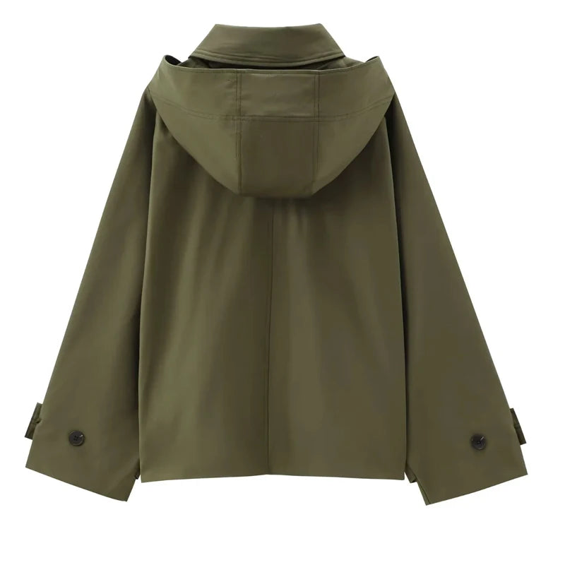 Cropped Trench Coat